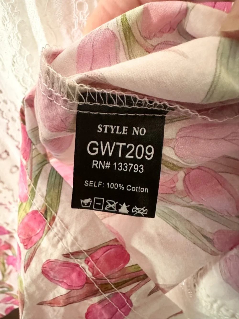 POL Cotton Oversized Floral Lace Button Down – Size Medium NWOT - Picture 11 of 14